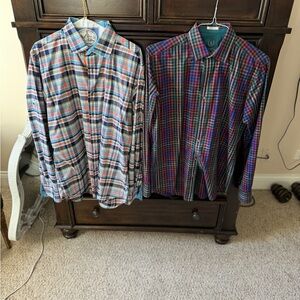 Colorful Plaid Men's Shirts